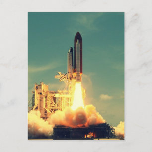 Rocket launch postcard