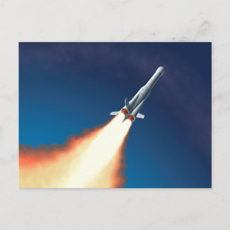 Rocket Launch Postcard