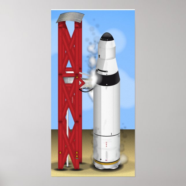 Rocket Launcher on its pad Poster (Front)