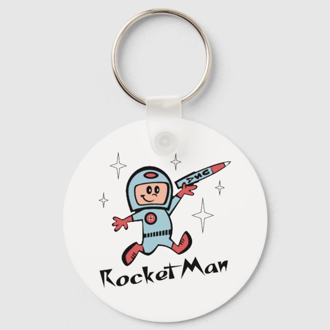 Rocket Man Keychain (Front)