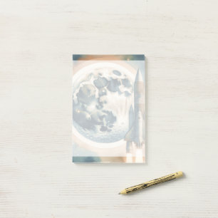 Rocket Moon Space Post-it Notes