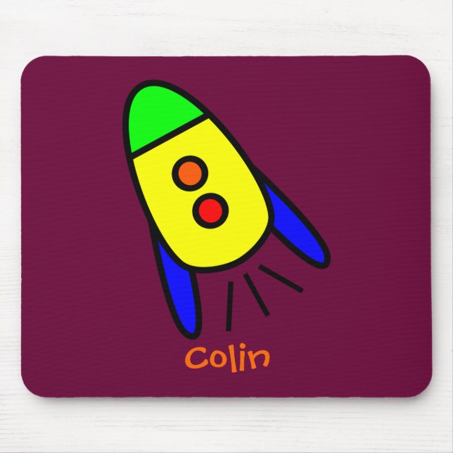 Rocket Mouse Pad (Front)