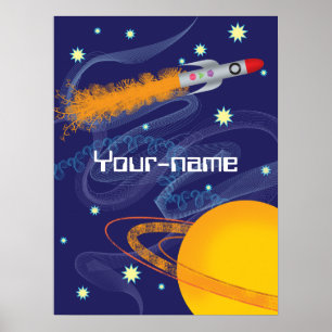 Rocket Personalized Poster