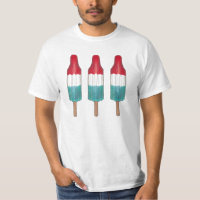 Rocket Pop Popsicle Red White Blue July 4th USA