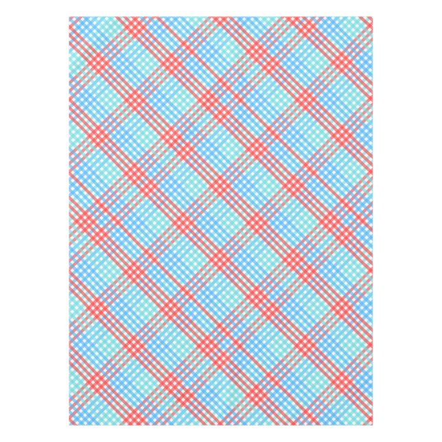 Rocket Pop, Small Plaid Tablecloth (Front)
