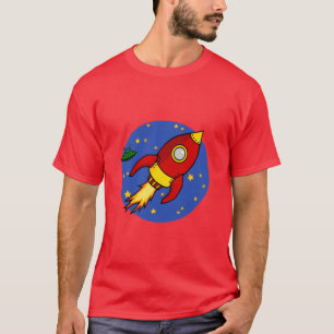 Rocket red yellow Mens T-Shirt