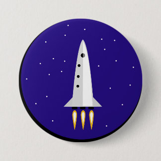 Rocket Science 3 Inch Round Button