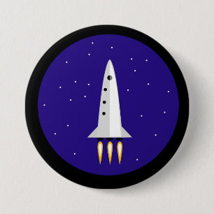 Rocket Science 3 Inch Round Button
