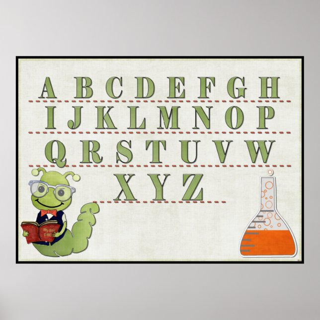 Rocket Scientist ABC HOMESCHOOL TEACHER Poster (Front)