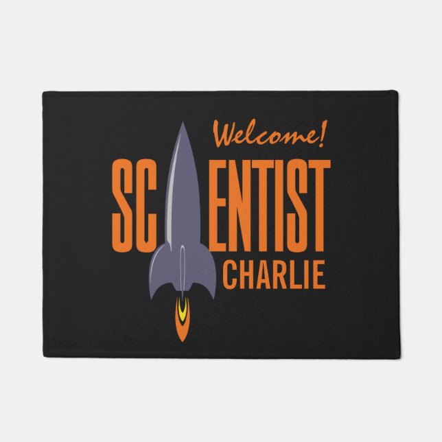Rocket Scientist custom door mats (Front)