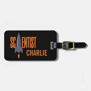 Rocket Scientist custom luggage tag