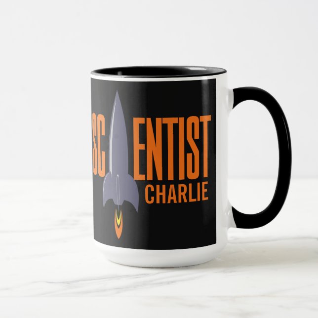 Rocket Scientist custom name mugs (Right)