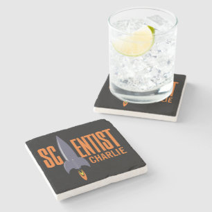 Rocket Scientist custom name stone coaster