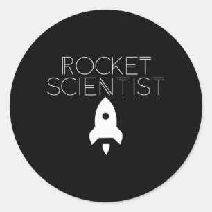 Rocket Scientist Lazy Halloween Costume Funny Classic Round Sticker