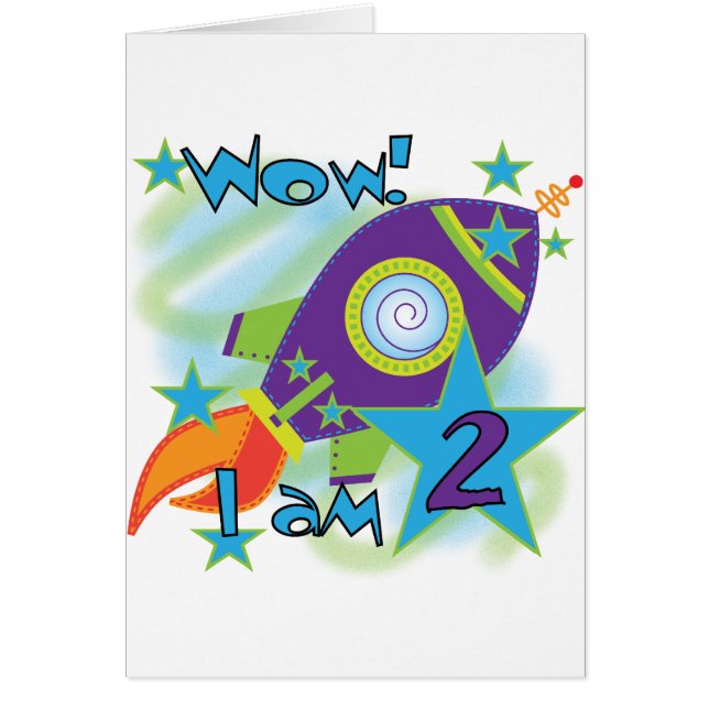 Rocket Ship 2nd Birthday T-shirts and Gifts (Front)