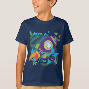 Rocket Ship 6e Anniversaire Tshirts et cadeaux