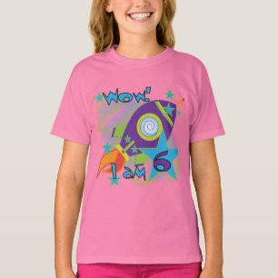Rocket Ship 6th Birthday Tshirts and Gifts