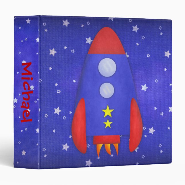Rocket Ship Binder (Front/Spine)