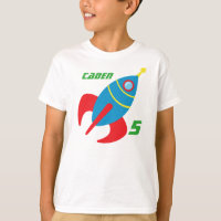 Rocket Ship Birthday Boy Personalized Kids