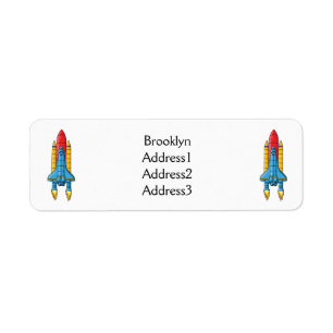 Rocket ship cartoon illustration
