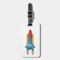 Rocket ship cartoon illustration