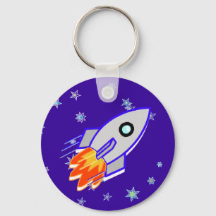 Rocket Ship Keychain