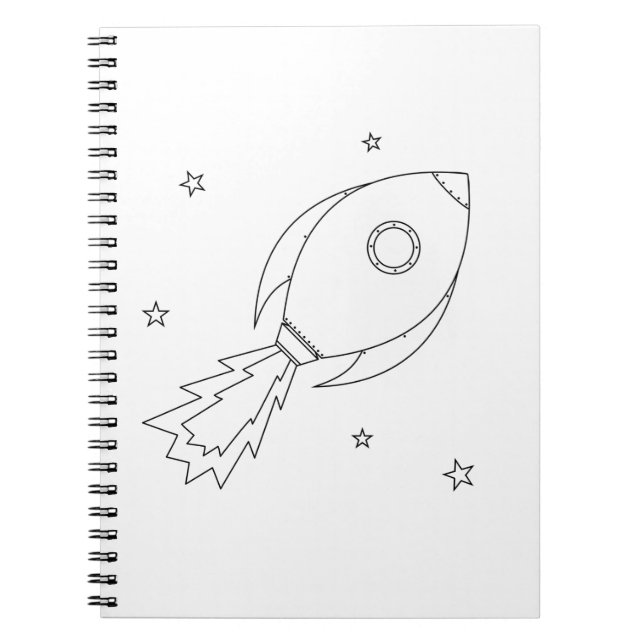 Rocket Ship Notebook (Front)
