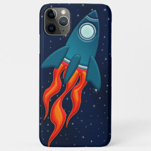 Rocket ship on space iPhone 11 pro max case