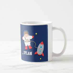 Rocket Ship Outer Space Little Astronaut For Kids Coffee Mug