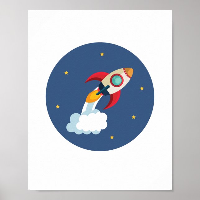 Rocket Ship Poster (Front)