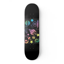 Rocket Ship Skateboard Deck