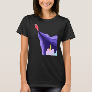 Rocket Ship Spaceship Blasting Off From The Moon S T-Shirt