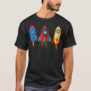 Rocket Ships Astronaut T-Shirt