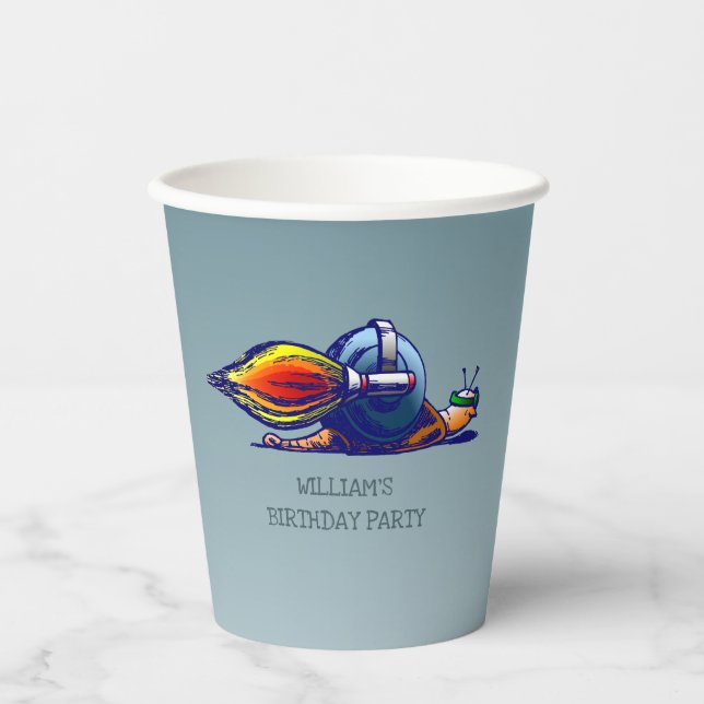 Rocket Snail Paper Cups (Front)