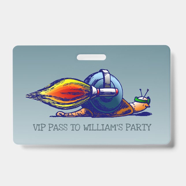 Rocket Snail VIP Pass Badge (Front)
