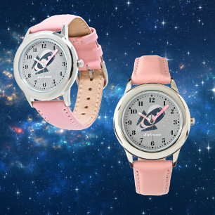 Rocket Space Personalized Custom Kid's Watch