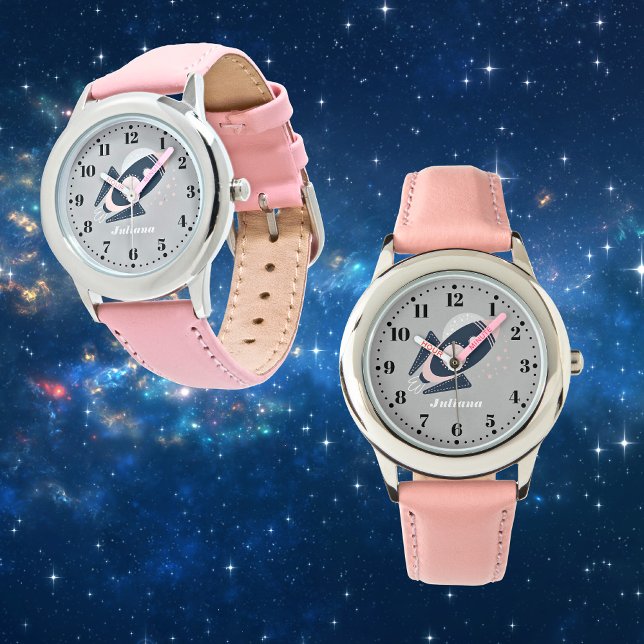 Rocket Space Personalized Custom Kid's Watch (Creator Uploaded)