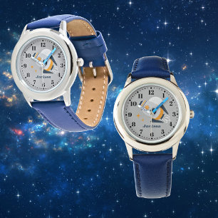 Rocket Space Personalized Custom Kid's Watch