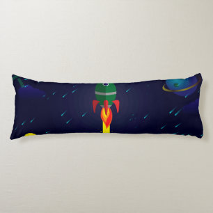 Rocket spaceship astrology astronaut body pillow