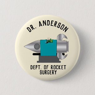 Rocket Surgery Funny 2 Inch Round Button