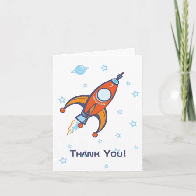 Rocket Thank You Card (Front)