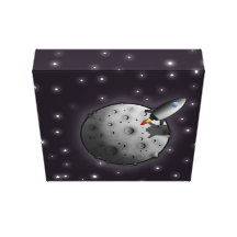 Rocket to the Moon Gallery Wrap Canvas