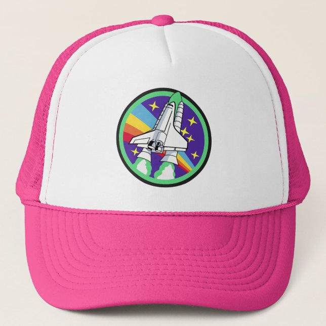 Rocket to the moon trucker hat (Front)