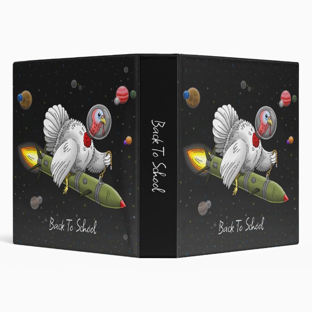 Rocket Turkey Back to School Binder (Background)
