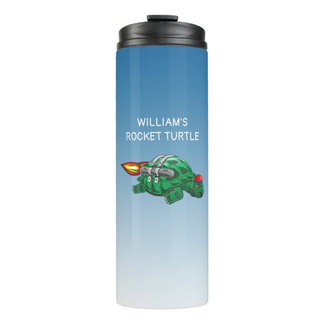 Rocket Turtle Thermal Tumbler (Front)