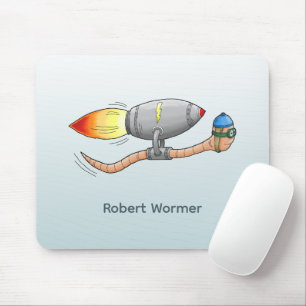 Rocket Worm Mouse Pad