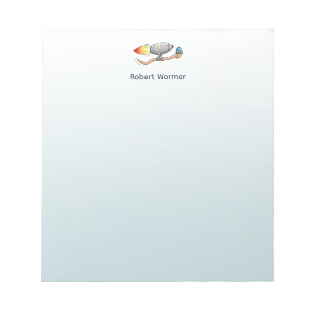 Rocket Worm Notepad (Front)