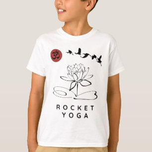 Rocket Yoga Instructor Rocket Yoga Beginner Design T-Shirt