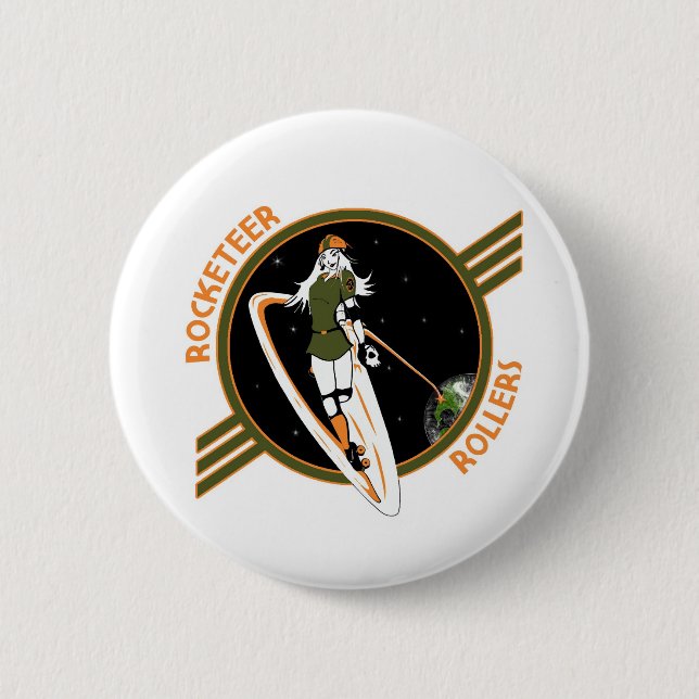 Rocketeer Swag 2 Inch Round Button (Front)