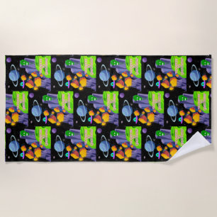 ROCKETING TO GREATNESS BEACH TOWEL
